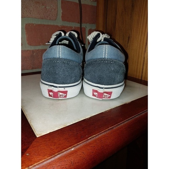 Mens Size 6 - VANS Old Skool Off The Wall Blue Suede - Picture 3 of 5